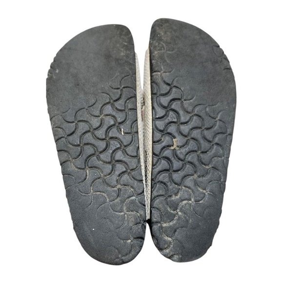 Birkenstock Arizona schmal shiny python eggshell Sandalen Size 9 - Picture 12 of 14